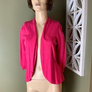 IMAN Women's Vibrant Pink Cardigan bnwt size xs